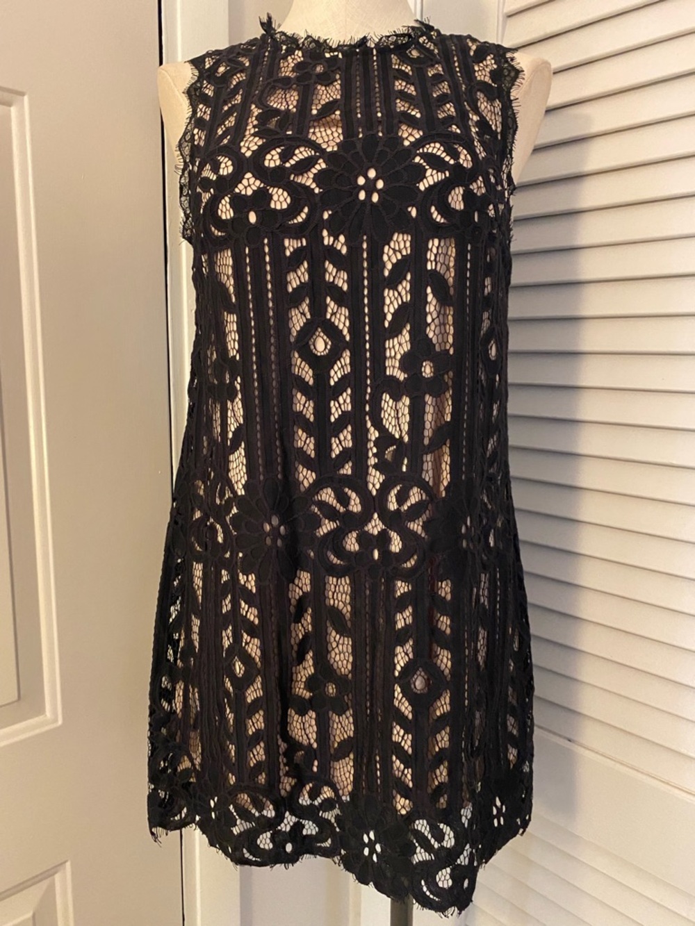 NWT- Speechless Black Lace Overlay Cocktail Dress- Size Small